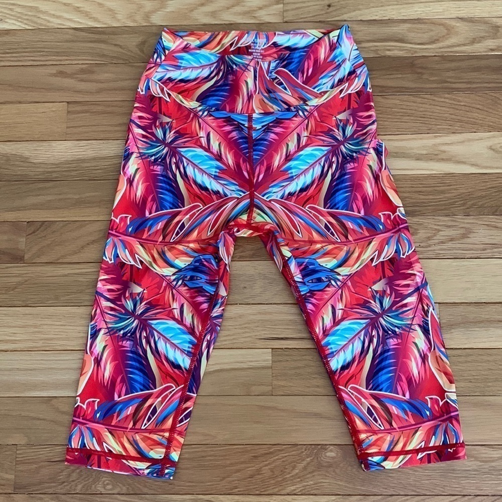 Cassie/Kandyce Yoga Compression Multi-Color Capri Leggings